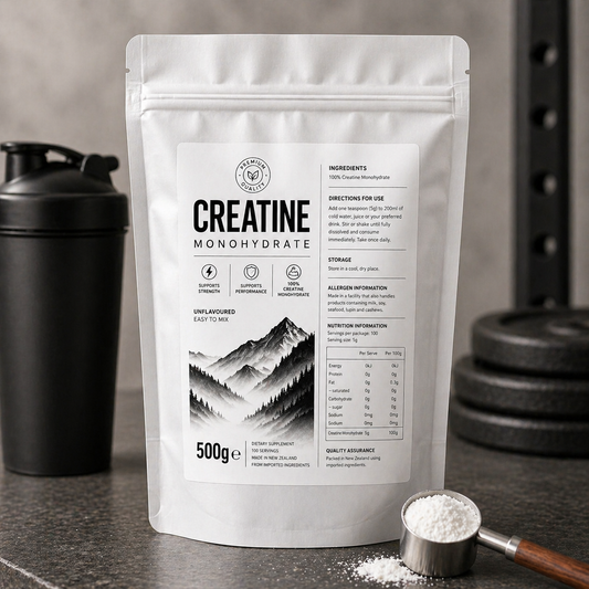 Creatine Monohydrate Powder 500g – 100 Servings (5g Per Serve)